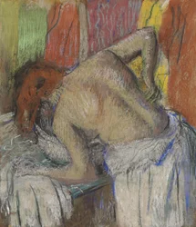 Hátát felmosó nő, c. 1895.