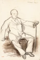 Jules Perrot, A táncos Perrot tanulmánya, ülés, 1880 körül
