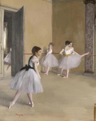 A tánc előcsarnoka az Opéra de la rue Le Peletier-ben