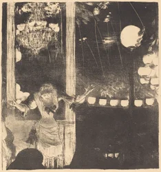 Mademoiselle Bécat a Cafe des Ambassadeurs-ben A nagyköveteknek: Mlle Bécat, c. 1877.