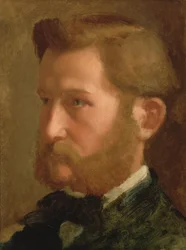 Paul Valpincon portréja, 1868-72 körül (olaj, papír, vászonra fektetve)