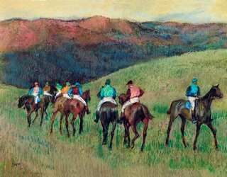 Versenylovak a tájban, 1894