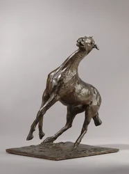 Felnevelő ló, mintázott 1870-es évek, öntött 1919-21