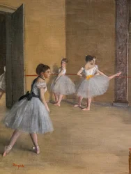 The Dance Lecon (részlet). 1872. Olaj, vászon.