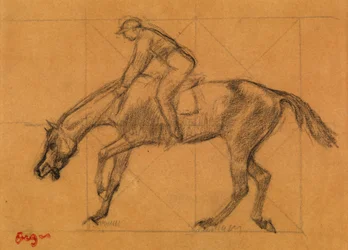 A verseny vége, 1882 körül (kréta színezett papíron)