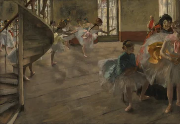 A próba, 1877 körül (olaj, vászon)