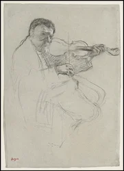 A hegedűs, Tanulmány a "Próbához", 1879 körül