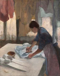 Női vasalás, 1876-87 körül (olaj, vászon)