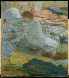 Lábát törölgető nő, 1893