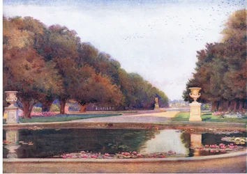 The Long Water, Hampton Court, The Gardens of England: Déli és Nyugati megyékben, kiadó a The Studio