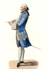 Charles Rosalie de Rohan Chabot (1740-1813), Jarnac grófja, Olivier 1777-es festménye nyomán - Litográfia Edmond Lechevallier-Chevignard (1825-1902) illusztrációjából, a „Costumes historiques des 16e” c.