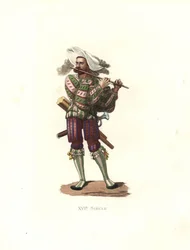 Német katona fife-t játszik