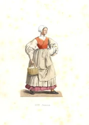 francia parasztasszony