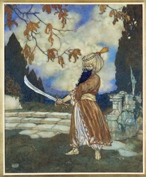 Kékszakállú,1910 (akvarell, gouache, toll és fekete tinta, papír)