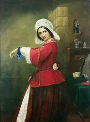 Hölgy francia kosztümben, 1857
