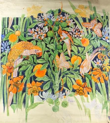 Jungle Chat c1930 (gouache papíron)
