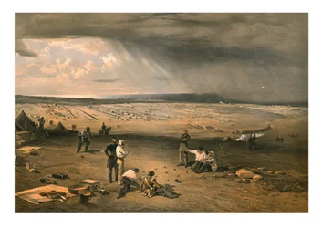 A 3. hadosztály tábora, 1855. július 9.