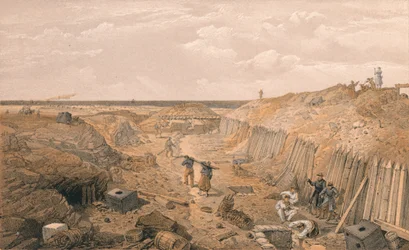 A Du Mat-bástya árka, 1856
