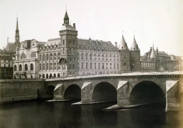 A Conciergerie és a Pont au Change, 1854 körül (fotó)