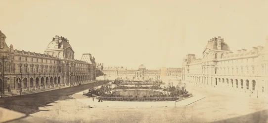 [A Cour Napoléon a Tuileriák felé nézve, Louvre, Párizs]