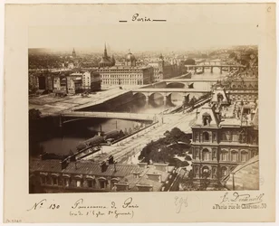 Párizs látképe, 1865-1900 körül (fotó)