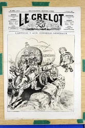 A „Le Grelot” borítója, 439. szám, Színes szatirikus