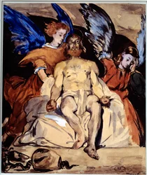 Krisztus angyalokkal Edouard Manet (1832-1883) akvarell, gouache és porcelán tintája 1864 V. 0,32x0,27 m Párizs, Muse d
