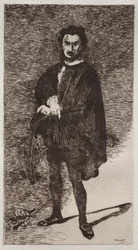 tragikus színész.