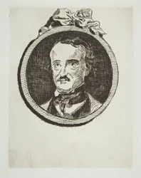 Edgar Allan Poe portréja, 1876.