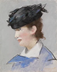 Hölgyportré, 1882-83 körül (pasztell, alapozott vászonvászon)