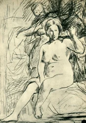 Tanulmány egy ülő meztelen La Toilette-ről, 1858-1860, 1943.