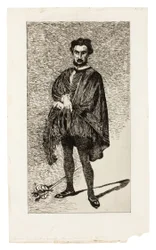 A tragikus színész (Rouvière Hamlet szerepében)