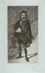 A tragikus színész: Rouvière Hamlet szerepében, 1865-66.