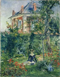 A Bellevue kert egyik sarka, 1880.