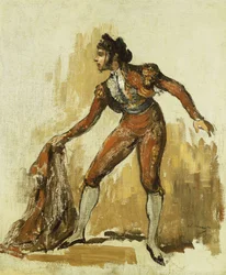 Fiatal férfi bikaviadal jelmezben, 1862