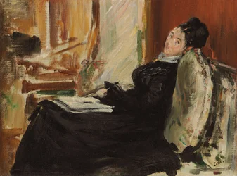 Fiatal nő könyvvel; Fiatal nő könyvvel, 1875 körül