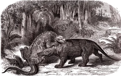 Az Iguanodon és a Megalosaurus