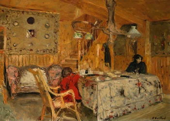 Denise Natanson és Marcelle Aron a Summer House-ban, Villerville, Normandia, 1910 körül