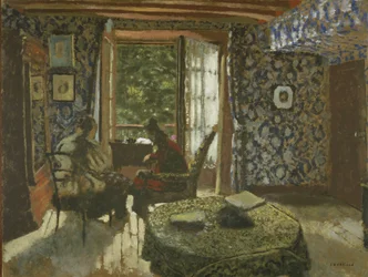 Belső, 1900-1901 körül (olaj, karton)