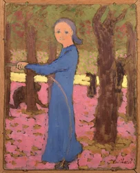 A kislány a karikával, 1891 körül.