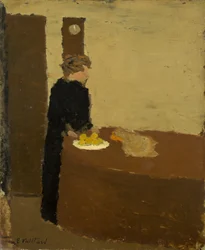 Feketébe öltözött nő, kb. 1891.