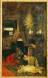 Hans Makart festőművész műtermében ... (festmény vászonra)