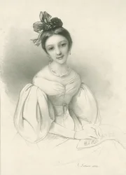 Clara Wieck-Schumann portréja 1819-1896, 1832.