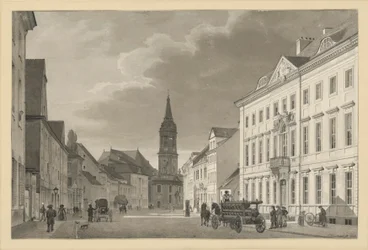 A Klosterstraße a berlini plébániatemplommal