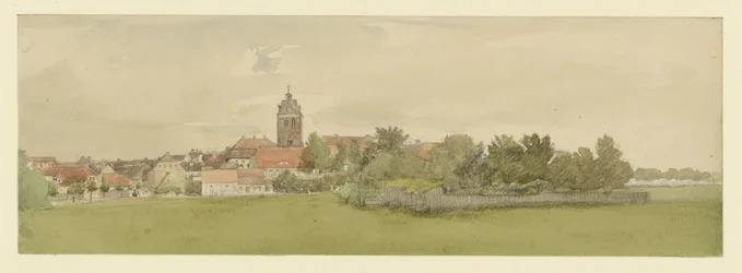 Északnémet település templommal