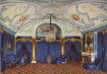A Téli Palota belső terei. A negyedik fenntartott apartman. Egy hálószoba, 1868