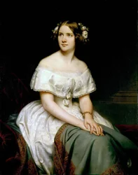 Jenny Lind szoprán portréja 1820-1887, 1846.