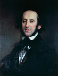 Felix Mendelssohn zeneszerző és karmester portréja (Hamburg