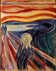 Edvard Munch (1863-1944) The Cry Painting festménye 1893 V. 83,5x66 cm Oslo, Munch Múzeum (Musee Munch) Városi Művészeti Gyűjtemények