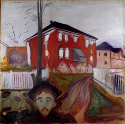 Edvard Munch (1863-1944) A szűz vörös szőlő festménye 1899-1900 V. 119,5x121 cm Oslo, Munch Múzeum (Musee Munch) Városi Művészeti Gyűjtemények